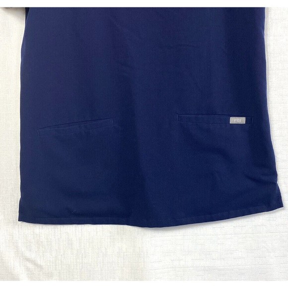 FIGS Scrub Top Technical Collection Small Blue Two Pocket Soft Stretch Comfort - Picture 5 of 11